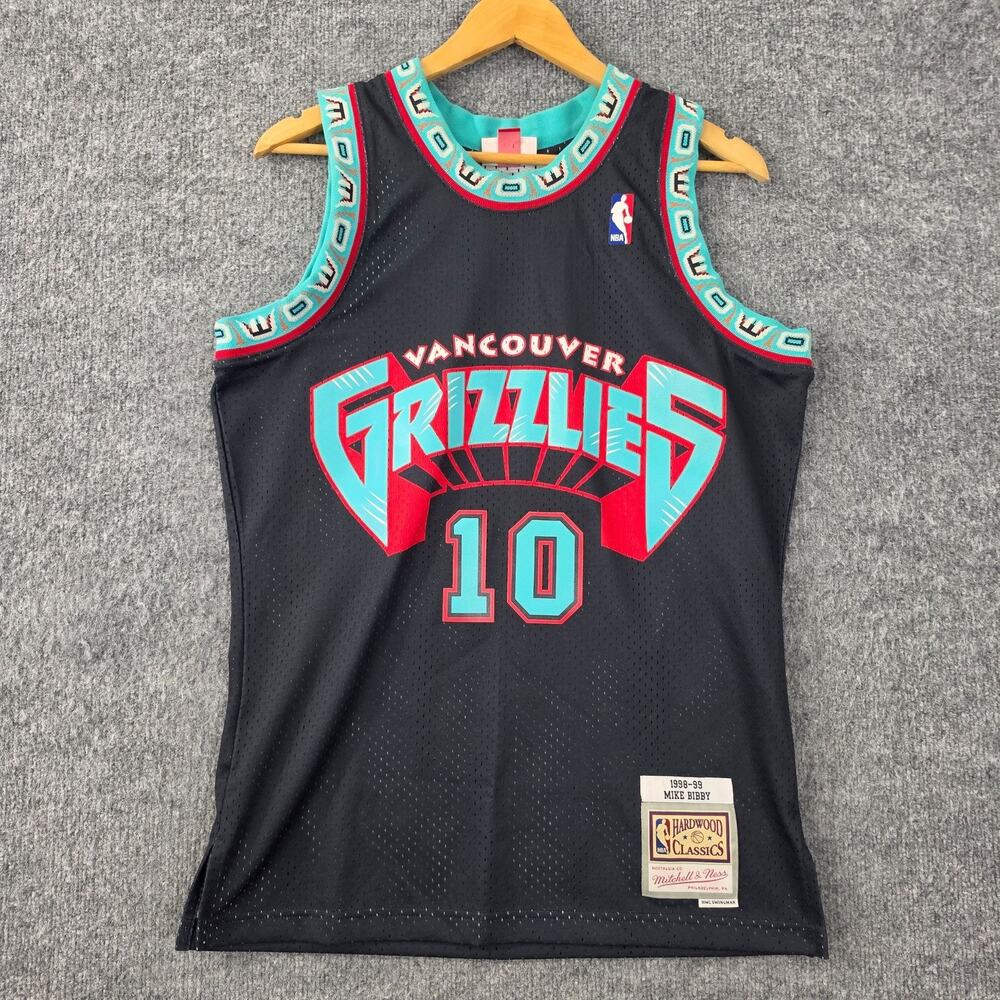 Vancouver Grizzlies Jersey Mens Medium NBA Basketball Mike Bibby Mitchell Ness